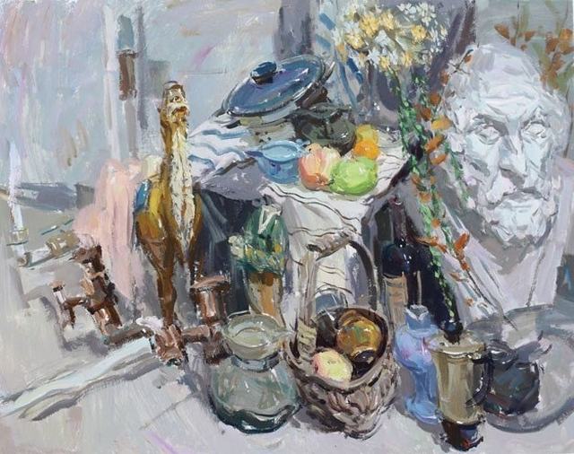 色彩作品《摆件》